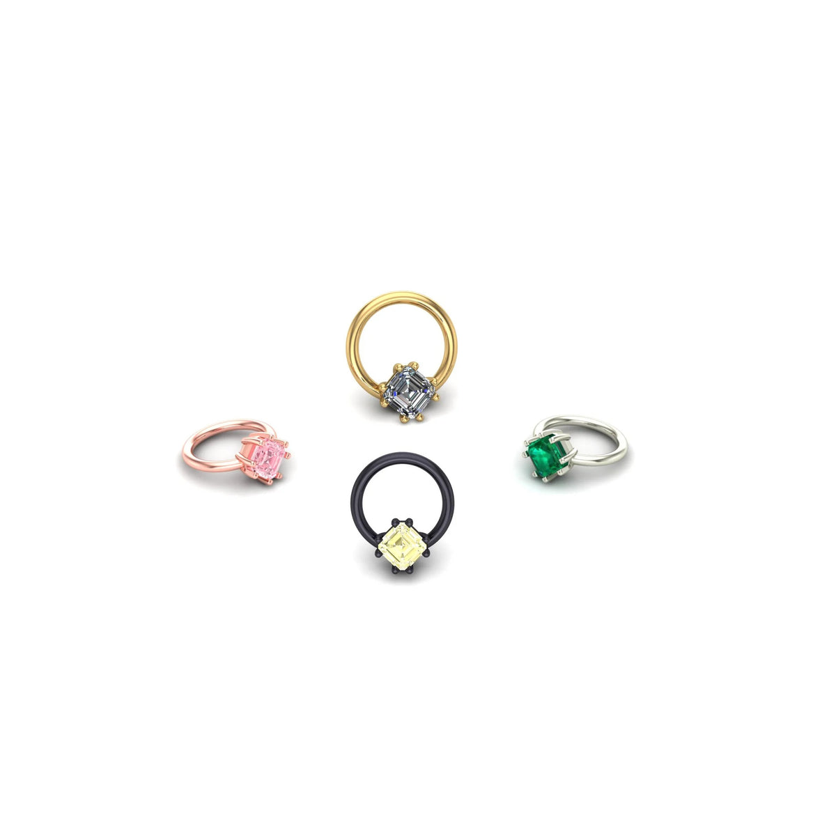 Asscher Prong Ring by M.US.HROOM — alternate view 2