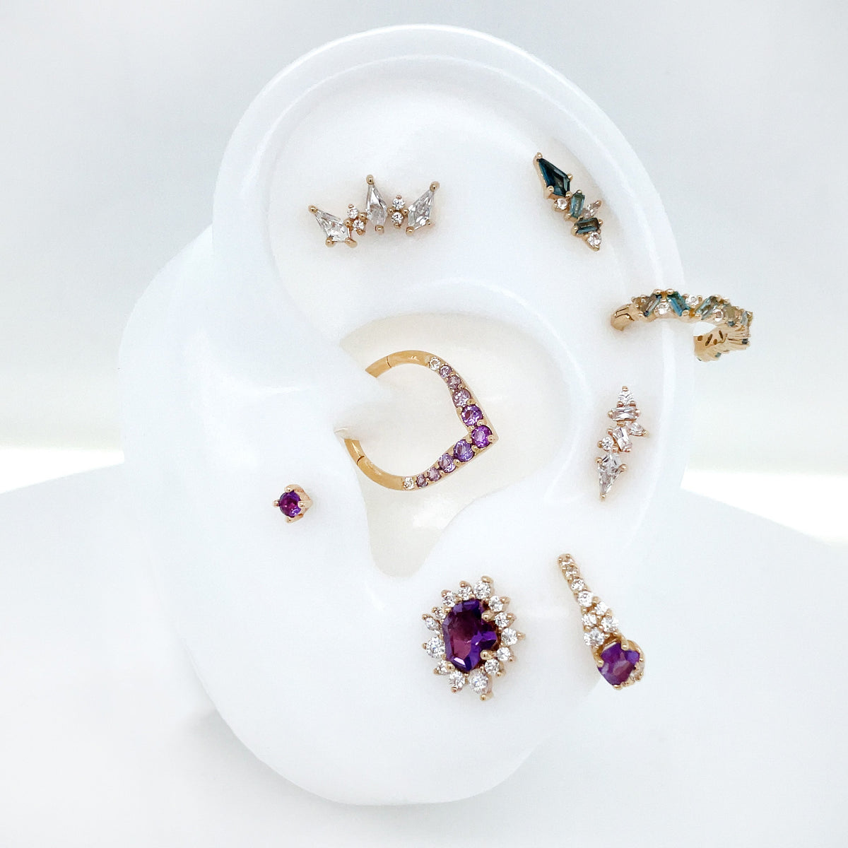 Prong Gem with Amethyst - Buddha Jewelry