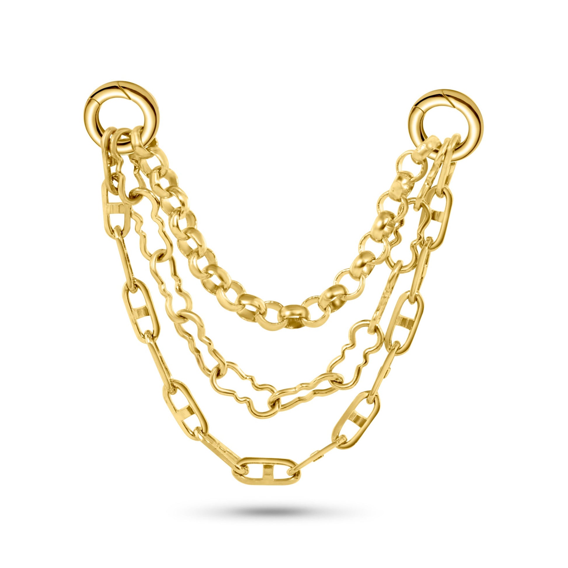 Rolo + Razor + Mariner Stacked Chain — NorVoch