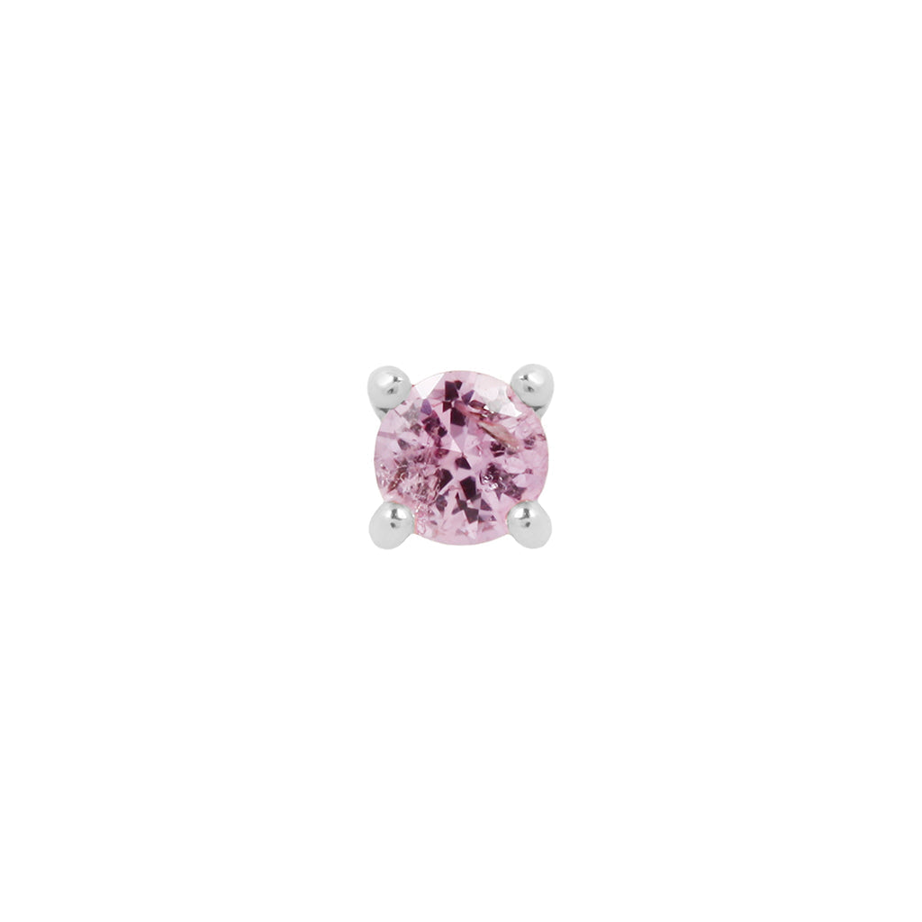 Prong Gem with Pink Sapphire - Buddha Jewelry