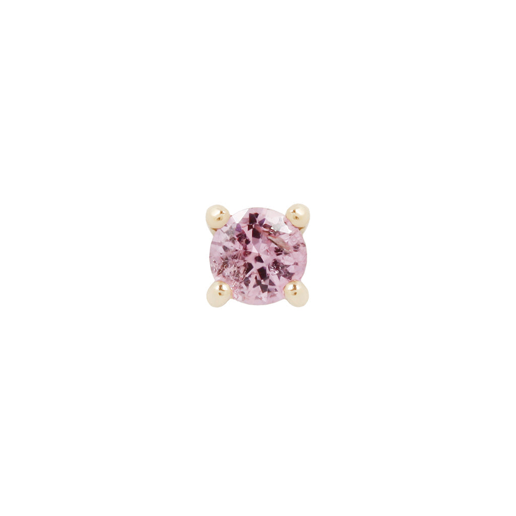 Prong Gem with Pink Sapphire - Buddha Jewelry