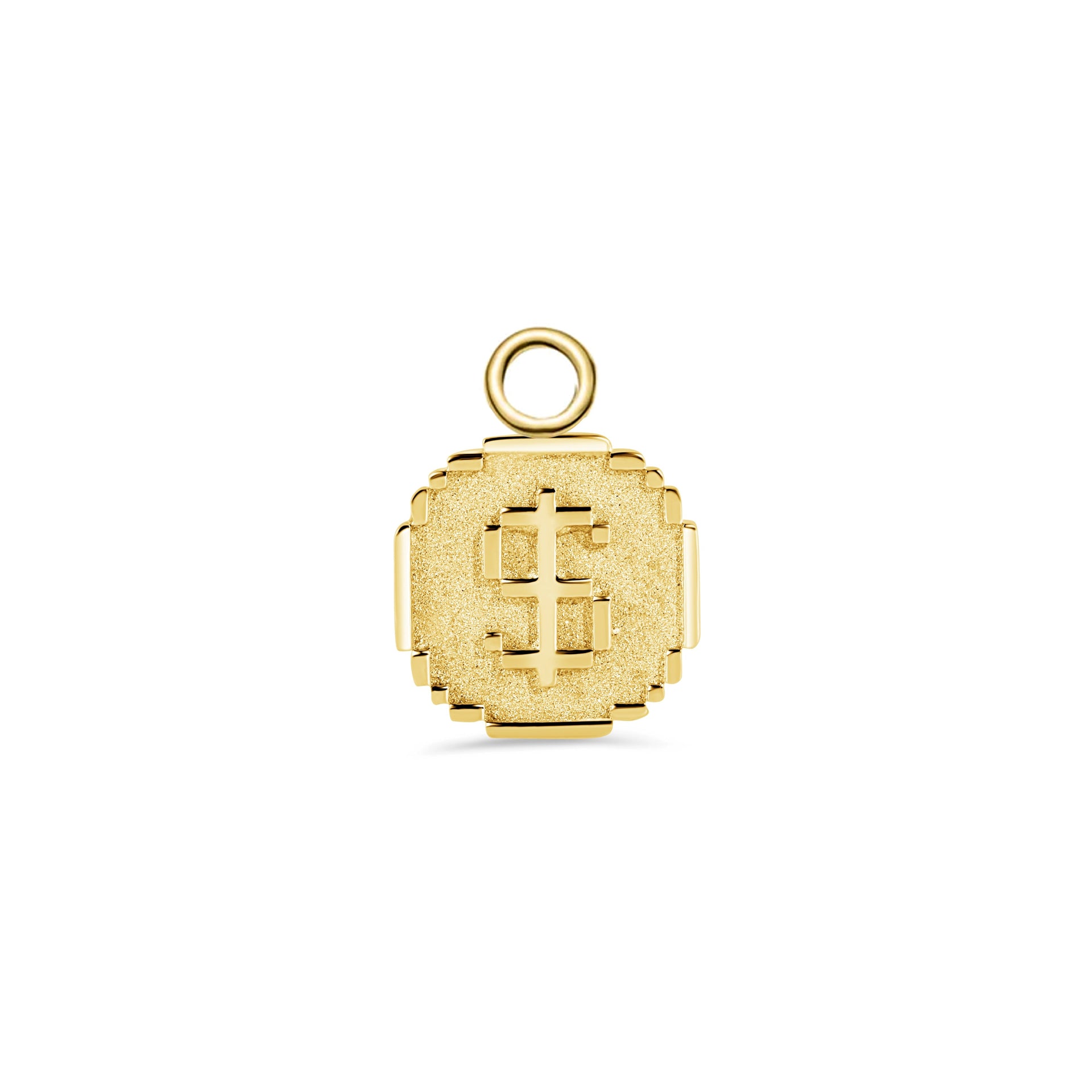 Pixel Coin Charm — NorVoch