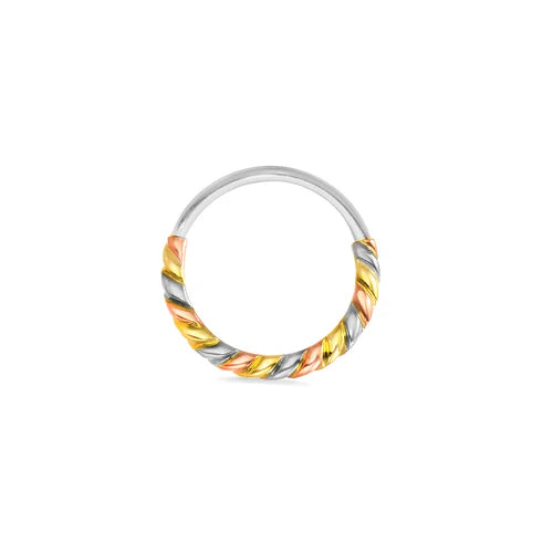 3 Color Twisted Seamless Ring from Norvoch