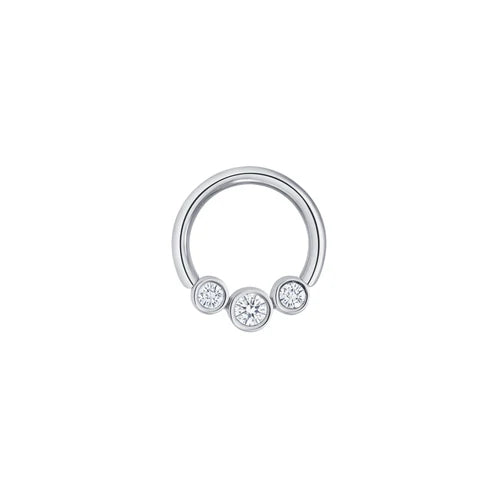 3 Gem Bezel Cluster Seamless Ring — Norvoch