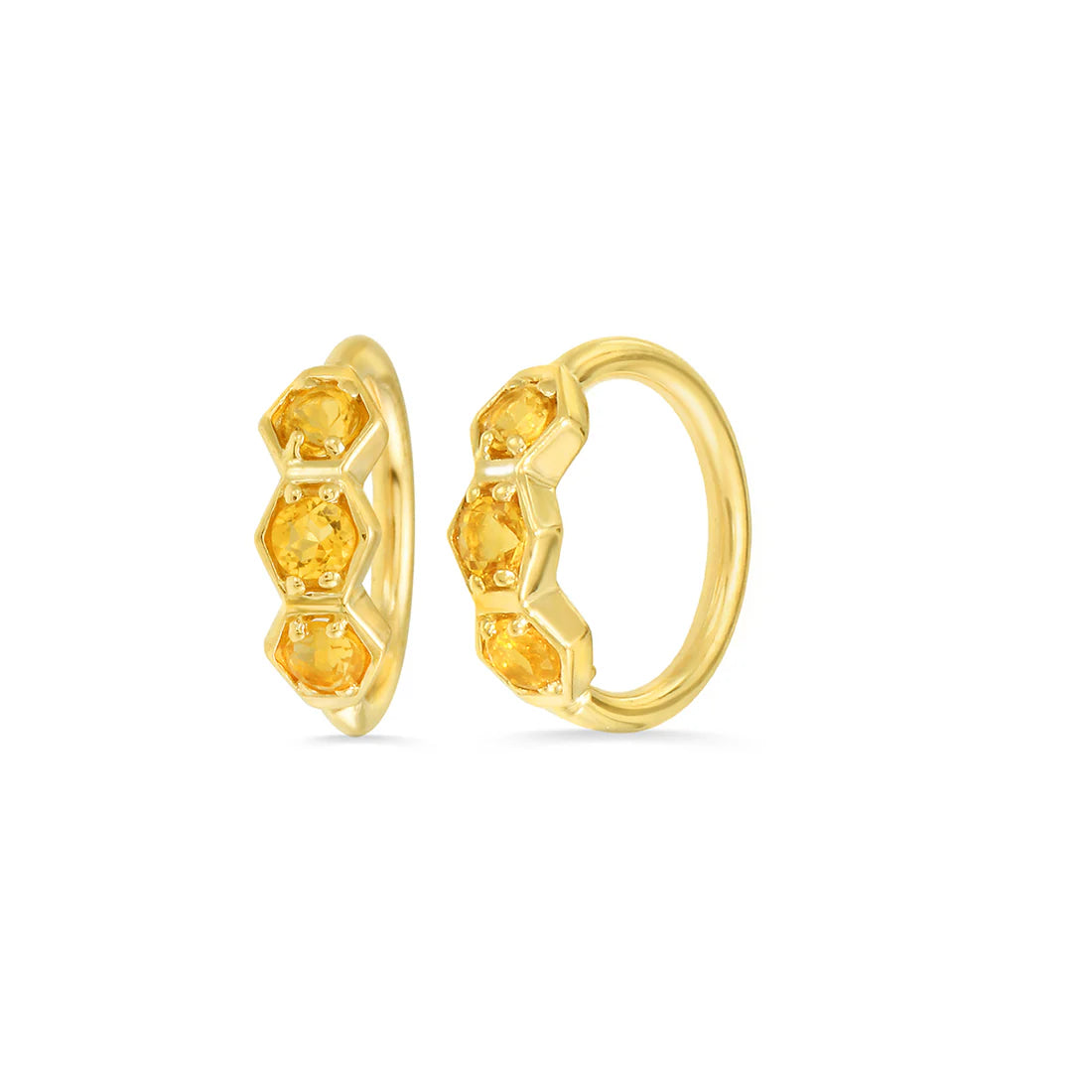 3 Gem Hexagon Seamless Ring — Norvoch