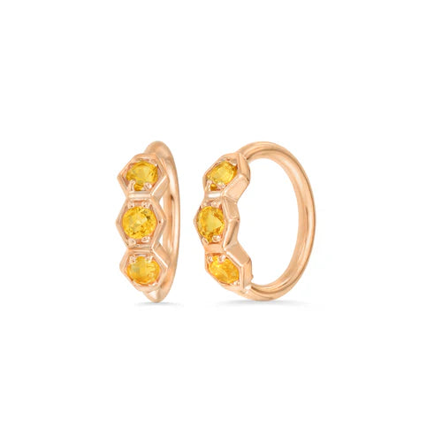 3 Gem Hexagon Seamless Ring — Norvoch