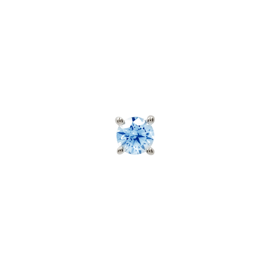 Prong Gem with London Blue Topaz - Buddha Jewelry