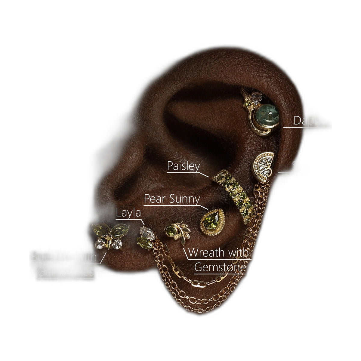 Butterfly with Gemstones by M.US.HROOM — alternate view 2