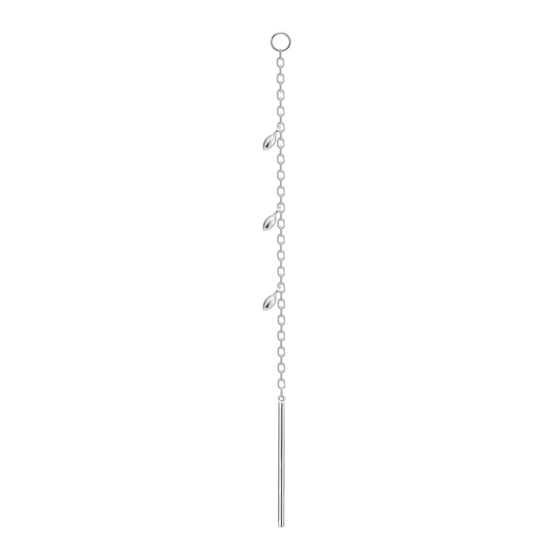 Threader - Dripping Marquise Gold Beads and Jump Ring Short