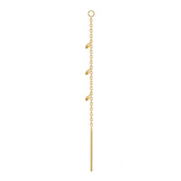 Threader - Dripping Marquise Gold Beads and Jump Ring Short