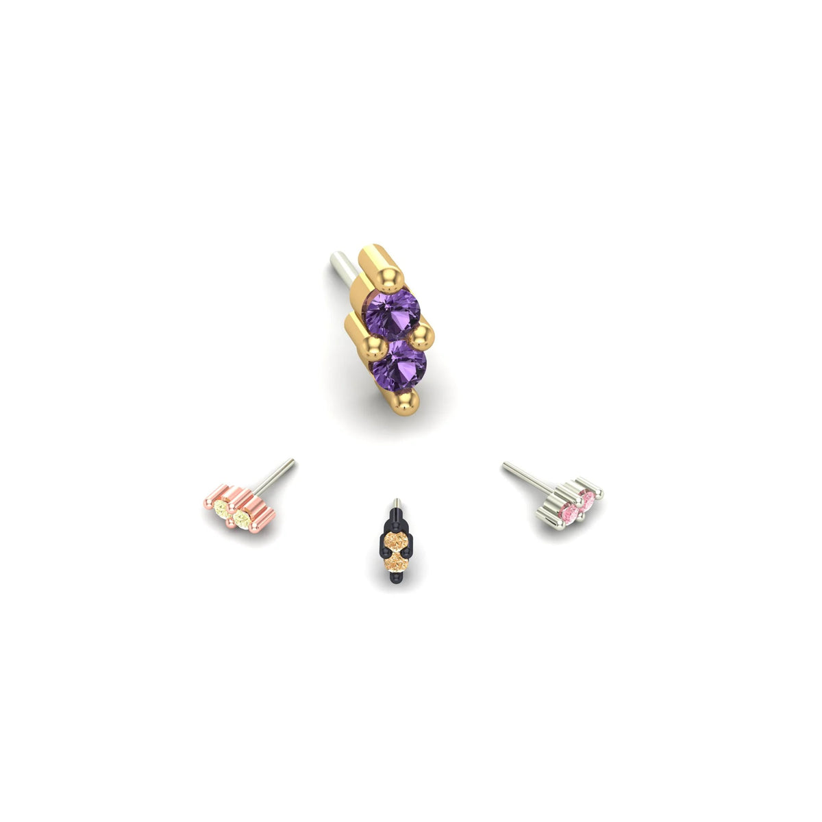 Double Stone Prong by M.US.HROOM — alternate view 2