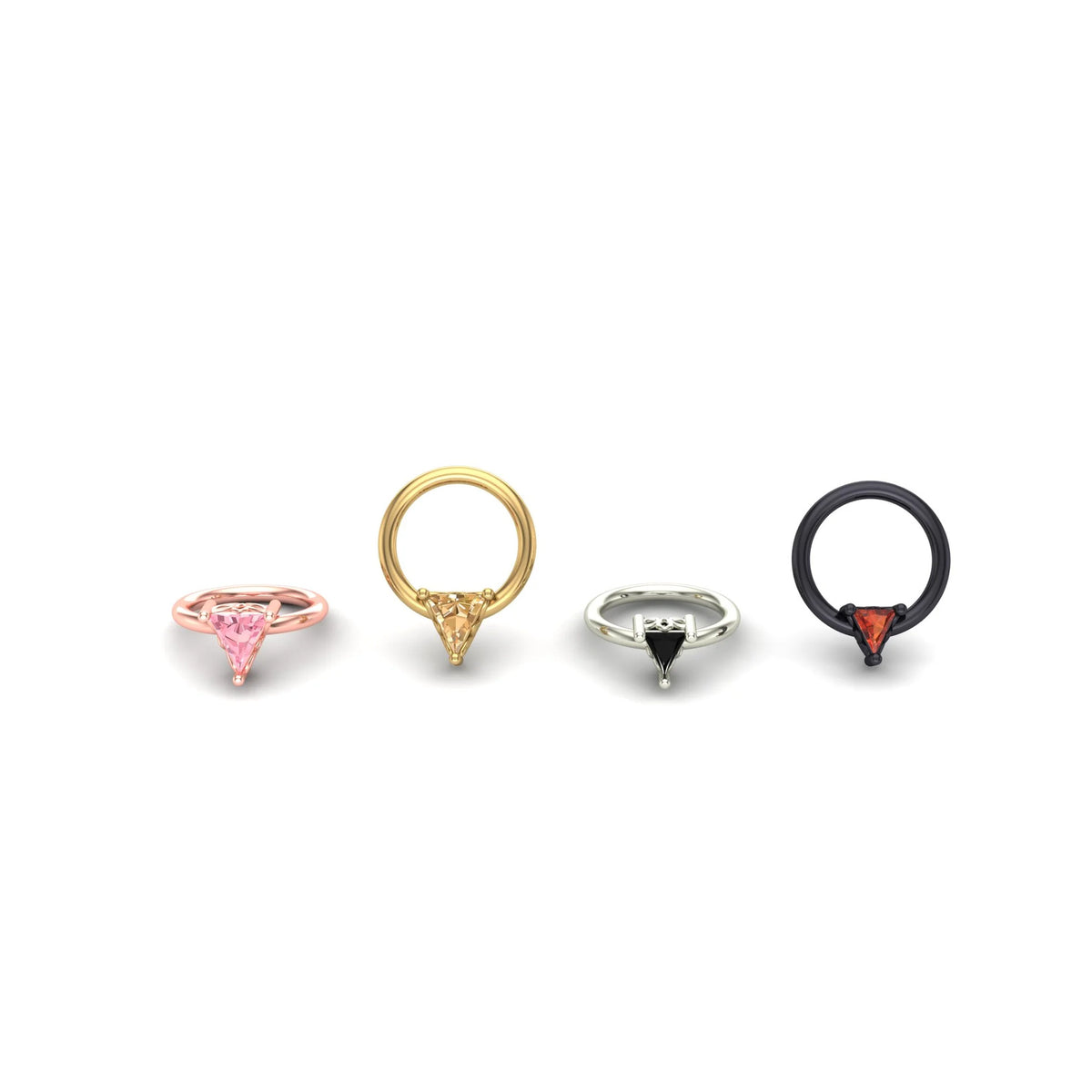 Triangle Prong Ring by M.US.HROOM