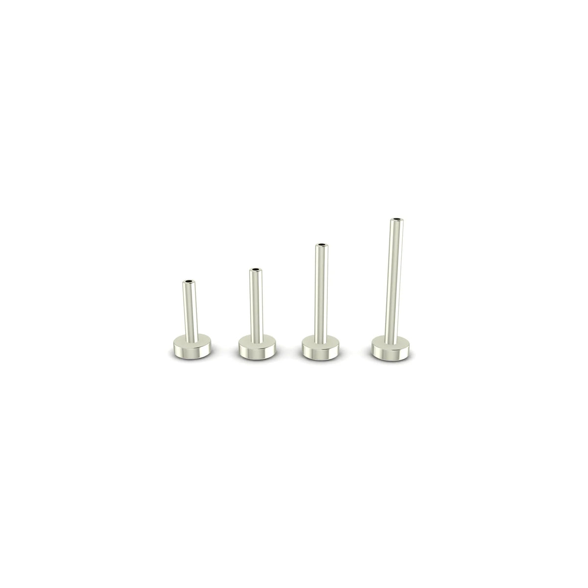 18G Threadless Classic Labret Post /backing/ by M.US.HROOM — alternate view 2