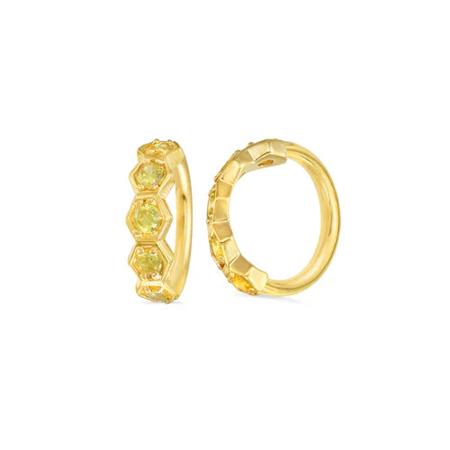 5 Gem Hexagon Seamless Ring — Norvoch