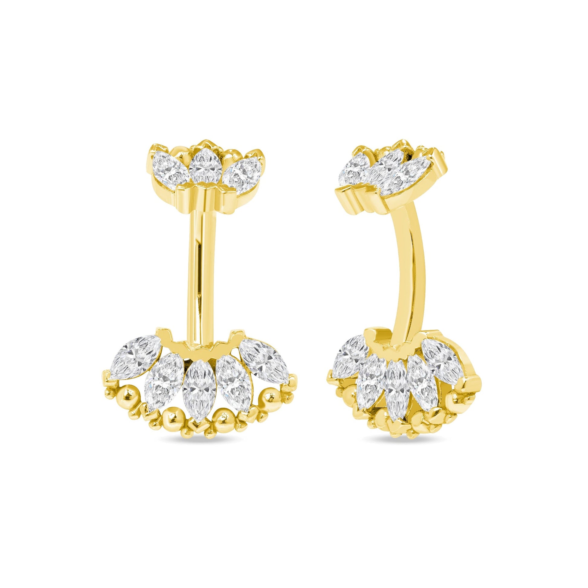 Marquise Beauty Curved Barbell — NorVoch