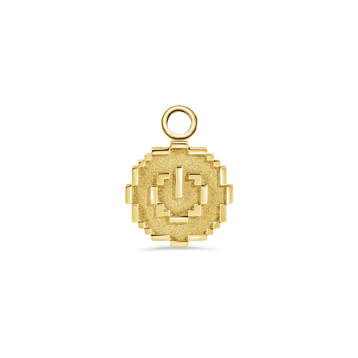 Pixel Power Button Charm — NorVoch