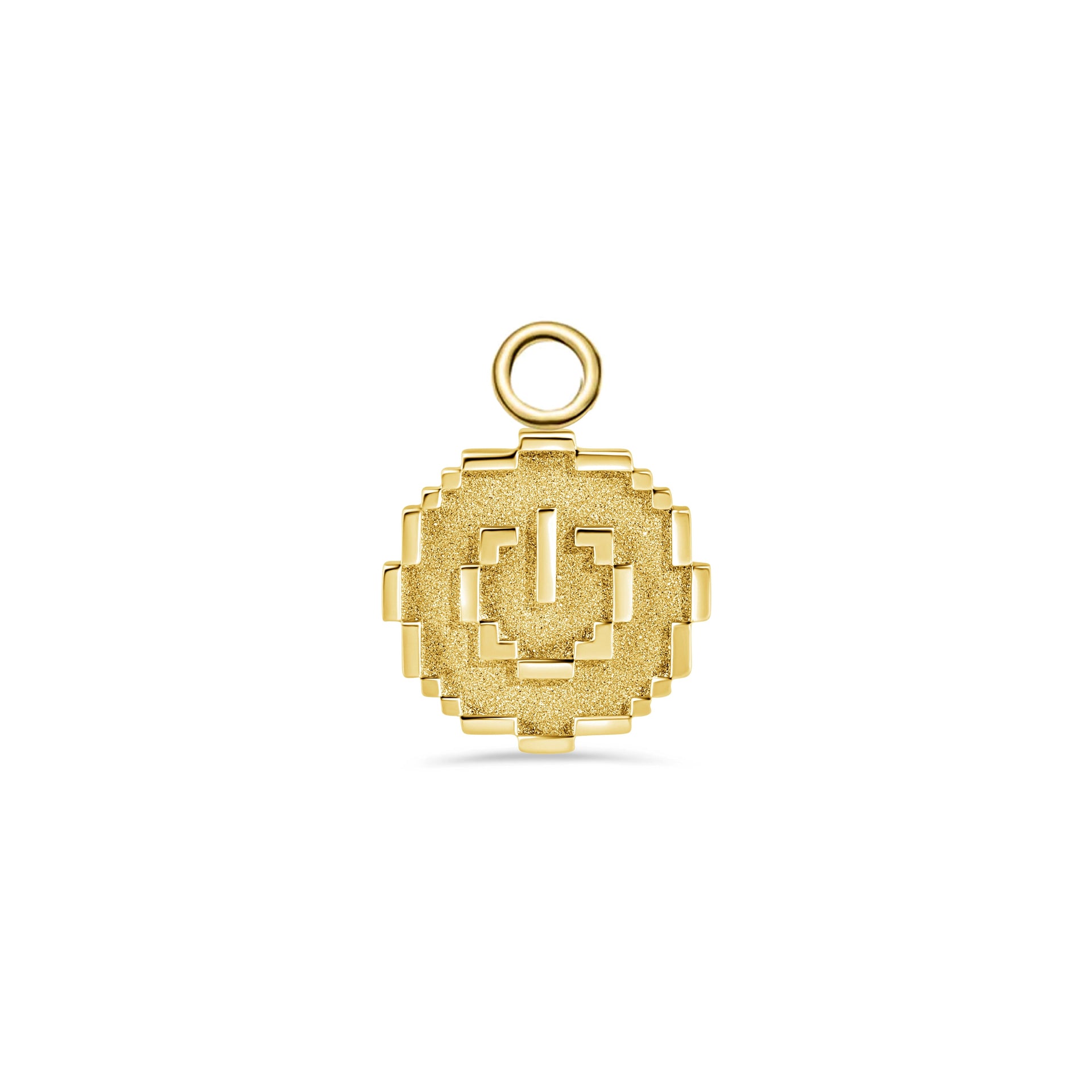 Pixel Power Button Charm — NorVoch