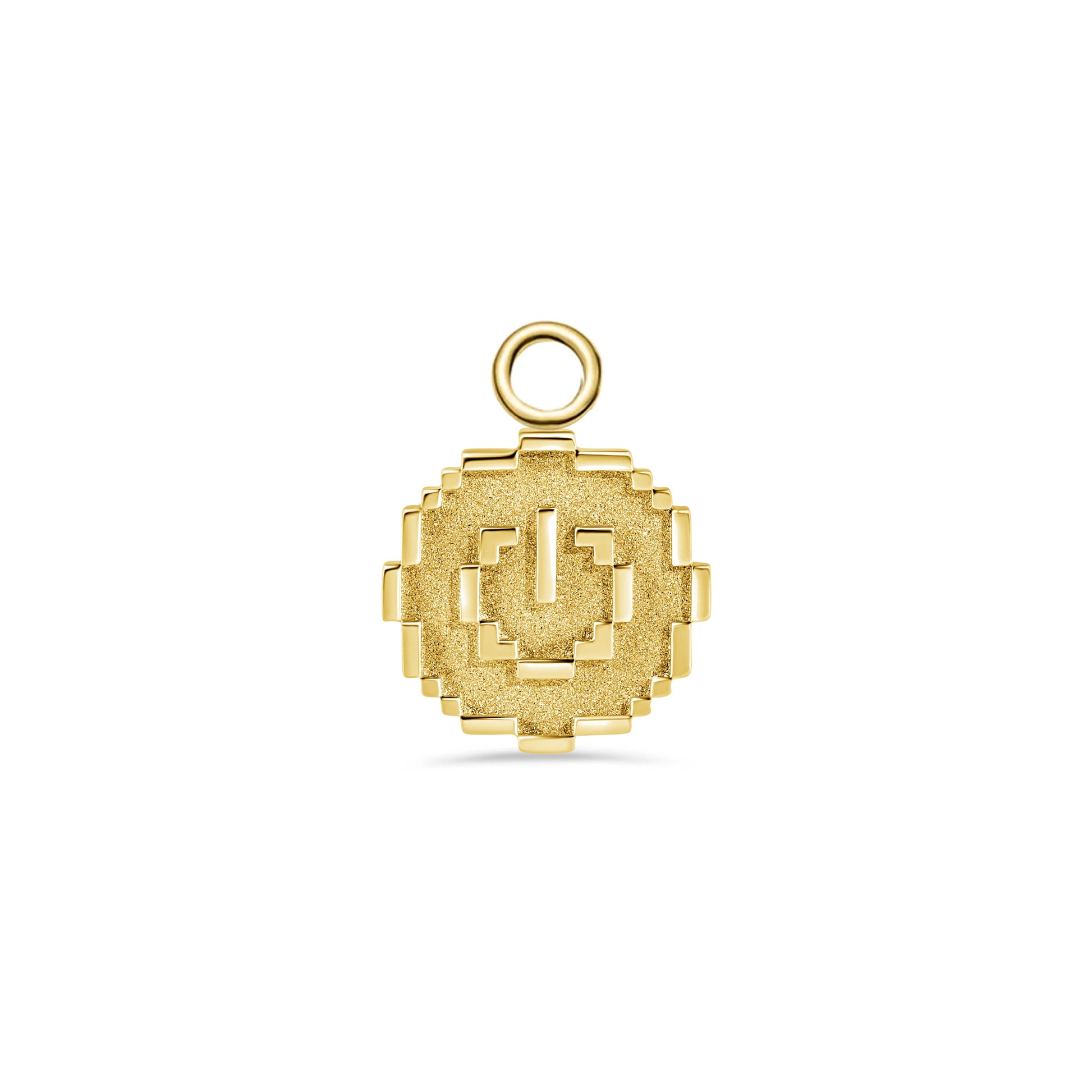 Pixel Power Button Charm — NorVoch