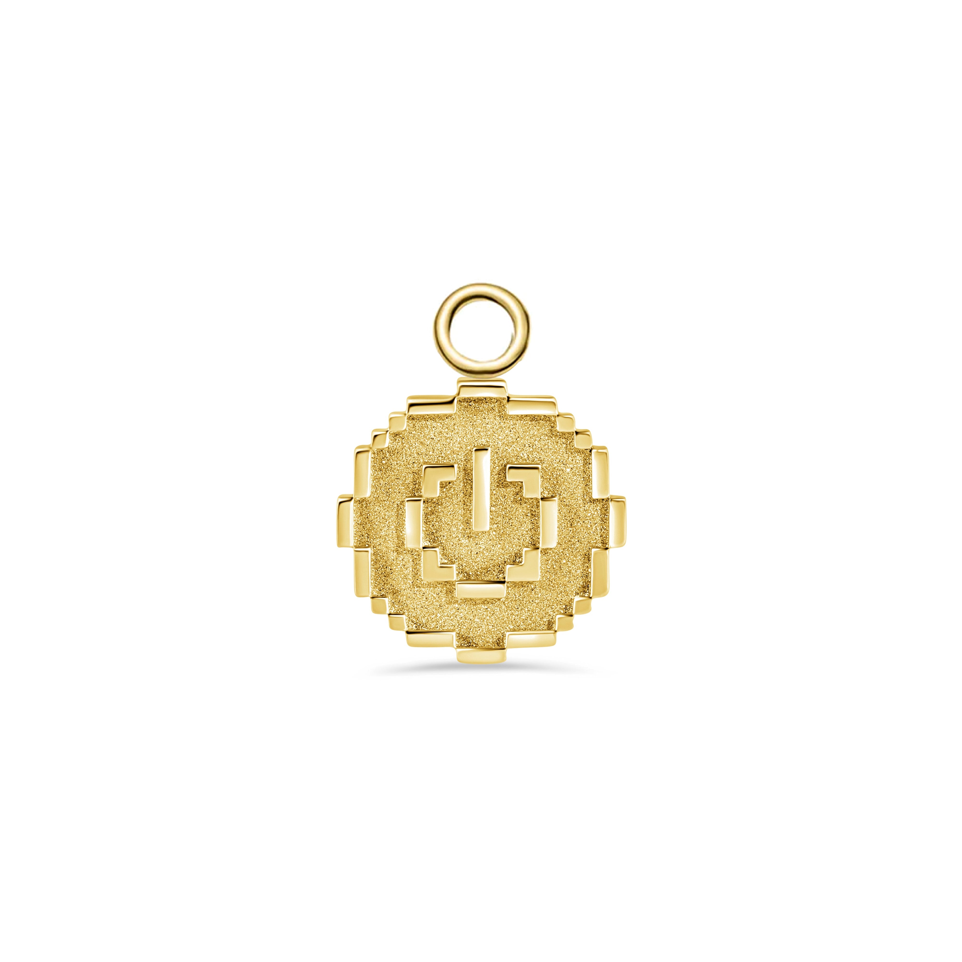 Pixel Power Button Charm — NorVoch