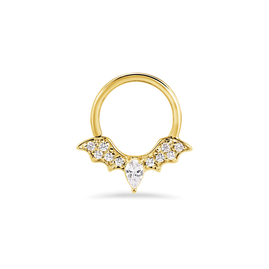 Gemmed Bat Seamless Ring — NorVoch