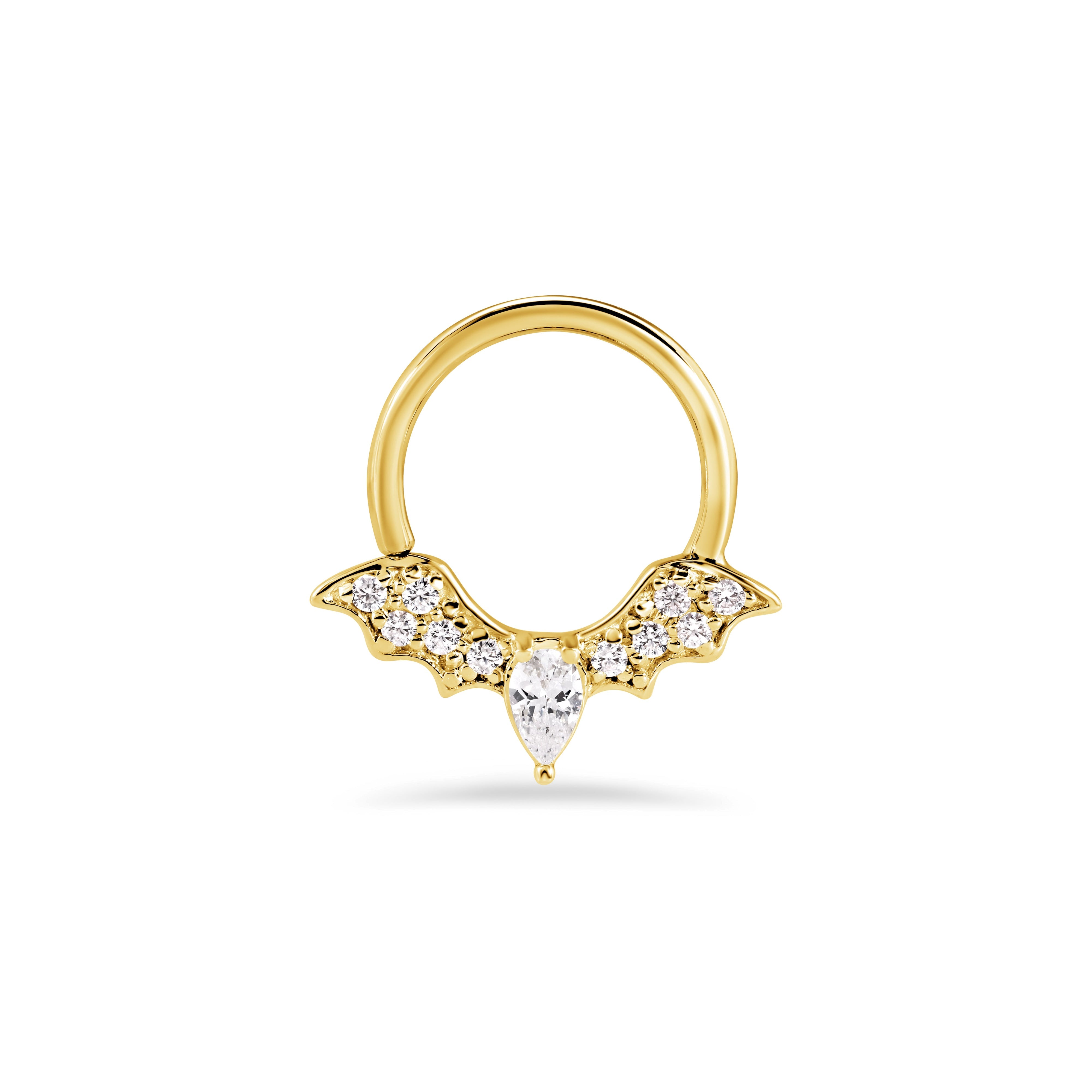 Gemmed Bat Seamless Ring — NorVoch