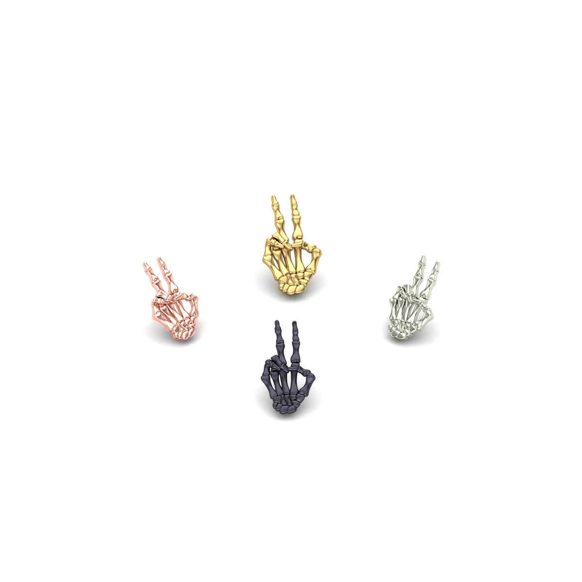 Peace Skeletal Hand by M.US.HROOM