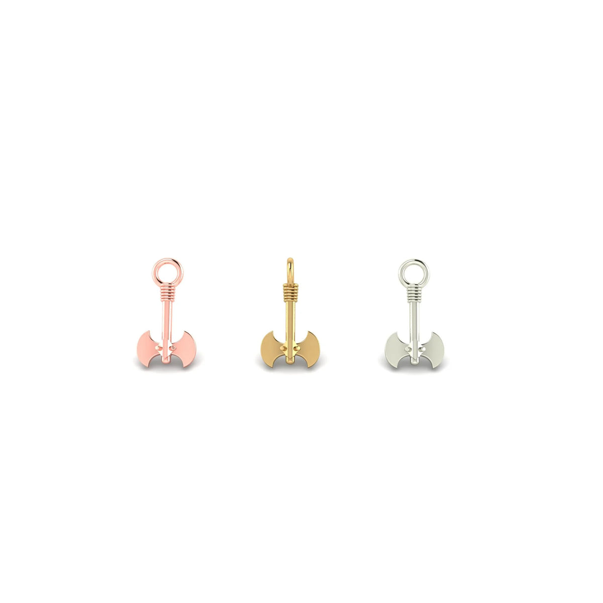 Double Headed Axe Charm by M.US.HROOM — alternate view 2