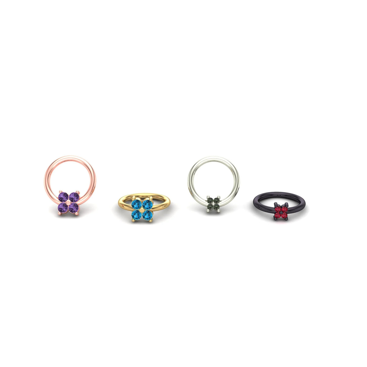 Cluster Quadrinity with Gemstone Ring by M.US.HROOM — alternate view 3