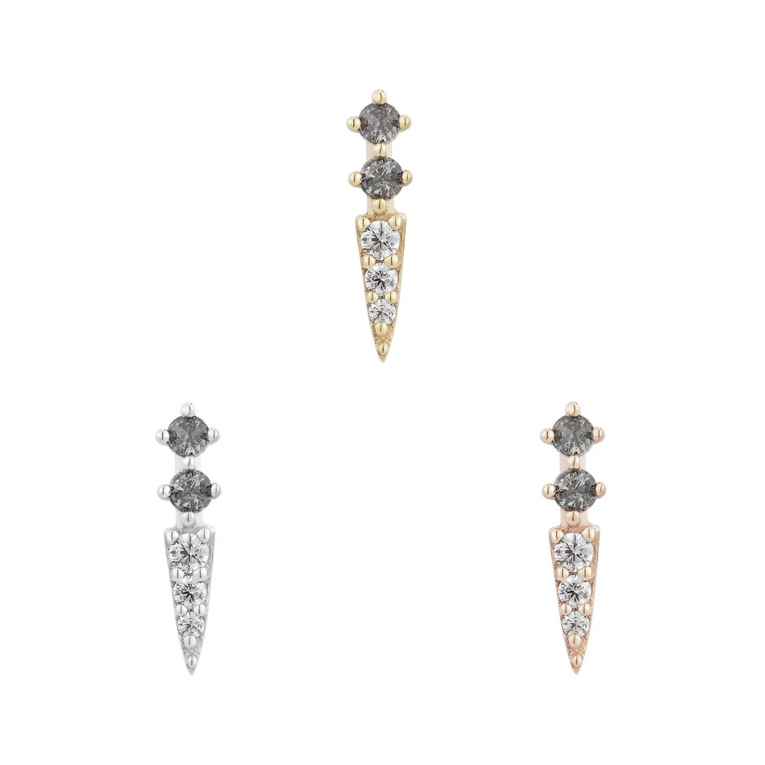 Activated with Grey Diamond and CZ — Buddha