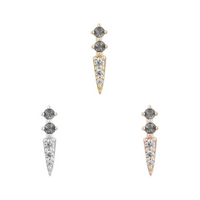 Activated with Grey Diamond and CZ — Buddha