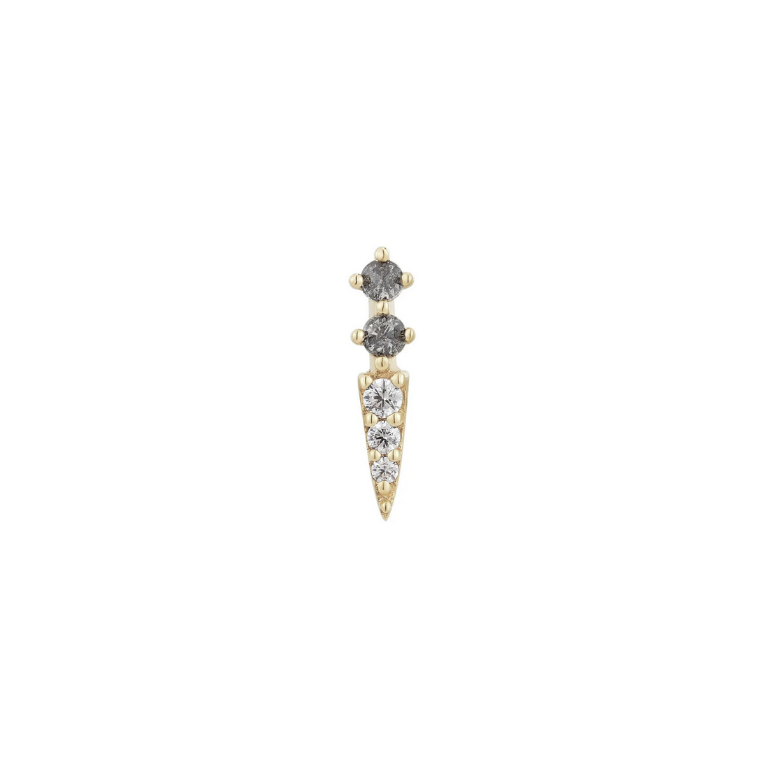 Activated with Grey Diamond and CZ — Buddha