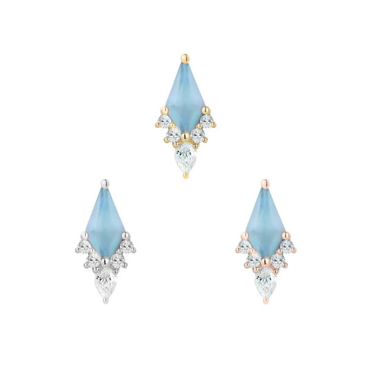 Afterglow with Sandblasted Swiss Blue Topaz From Buddha
