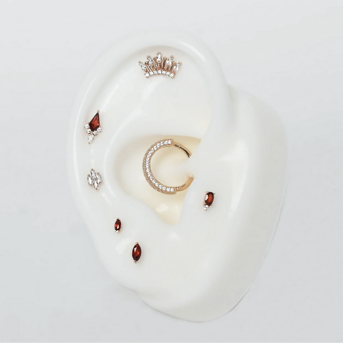 Afterglow with Garnet and CZ — Buddha