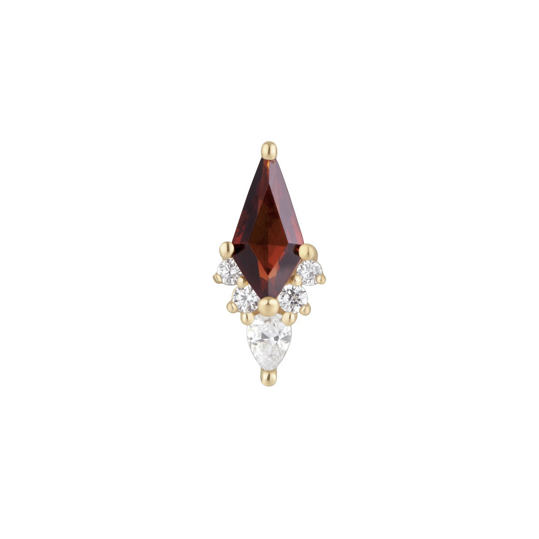 Afterglow with Garnet and CZ — Buddha