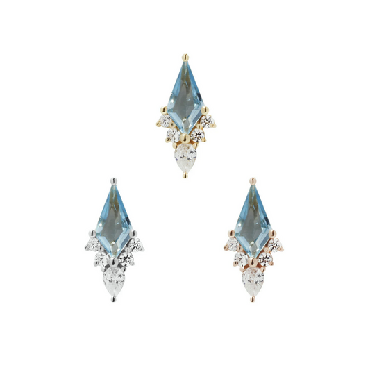 Afterglow with Swiss Blue Topaz From Buddha