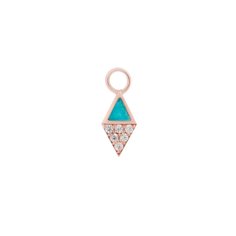 Almost Famous Charm wtih Turquise and CZ — Buddha