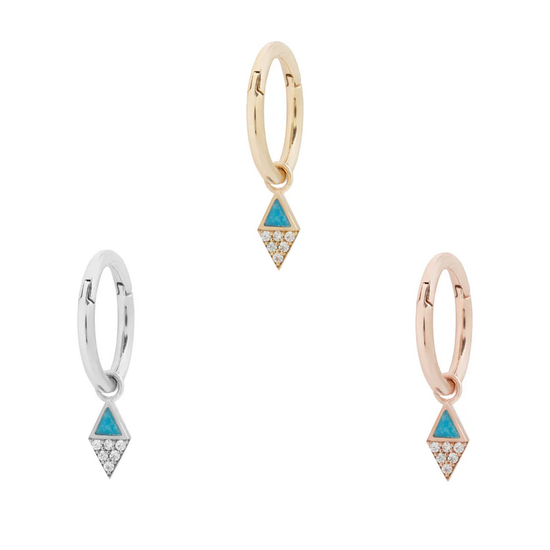 Almost Famous Charm wtih Turquise and CZ — Buddha