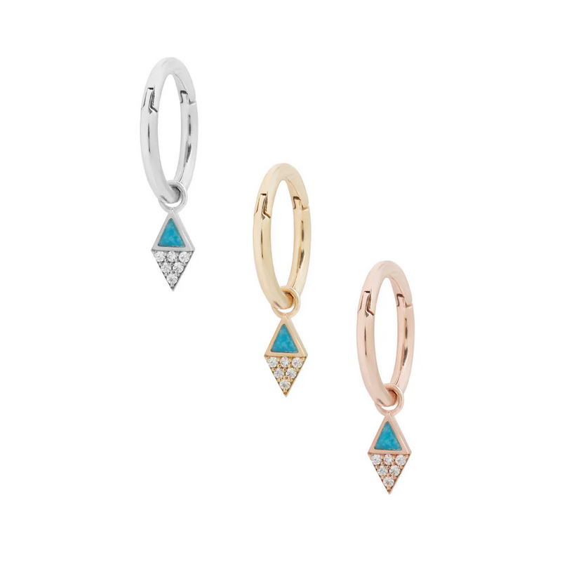 Almost Famous Charm wtih Turquise and CZ — Buddha