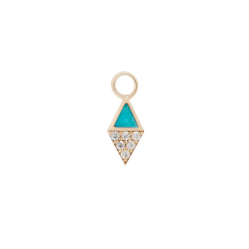 Almost Famous Charm wtih Turquise and CZ — Buddha