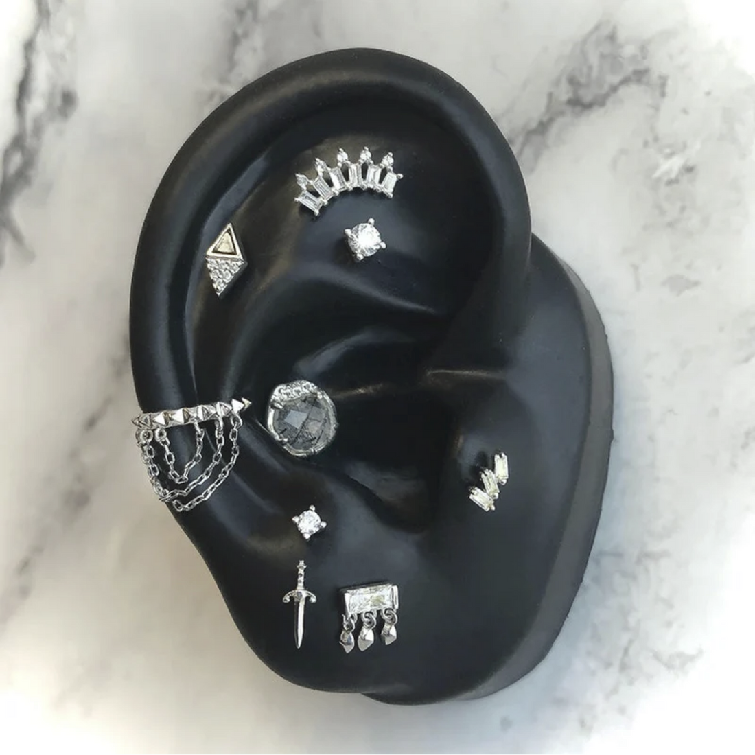 Almost Famous with Black Spinel and CZ — Buddha