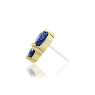 Aman with Sapphire Blue CZ from Junipurr