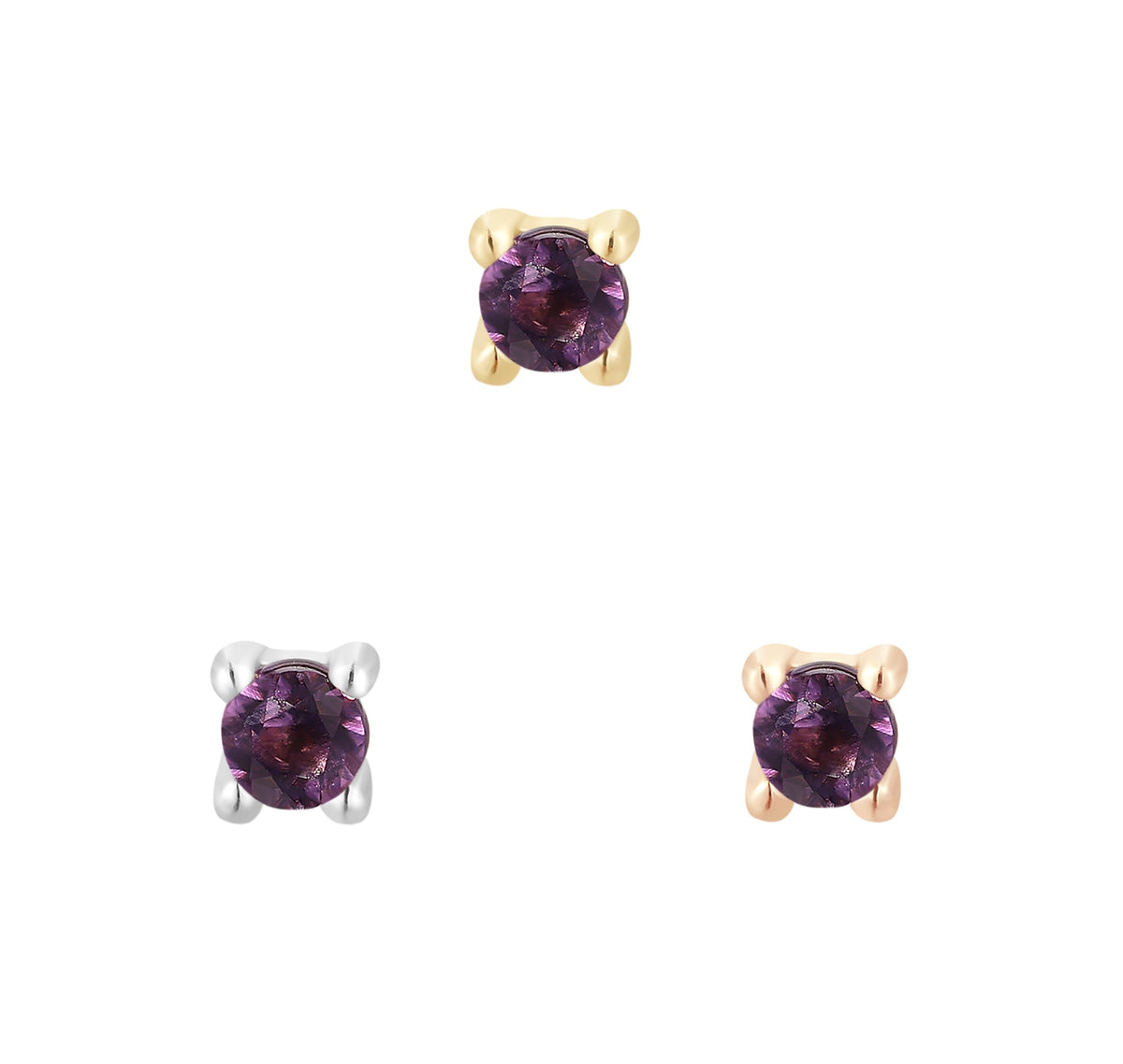 Prong Gem with Amethyst - Buddha Jewelry