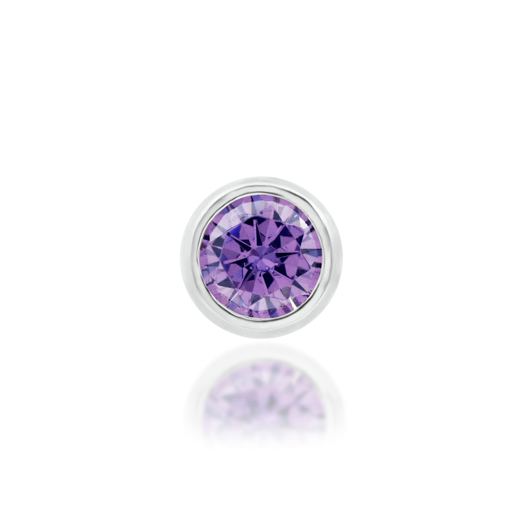 Amethyst Bezel from Junipurr White and Rose Gold (Vault) — Junipurr