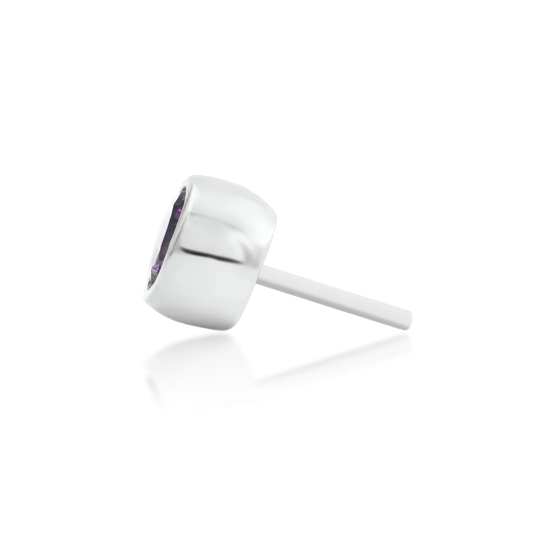 Amethyst Bezel from Junipurr White and Rose Gold (Vault) — Junipurr