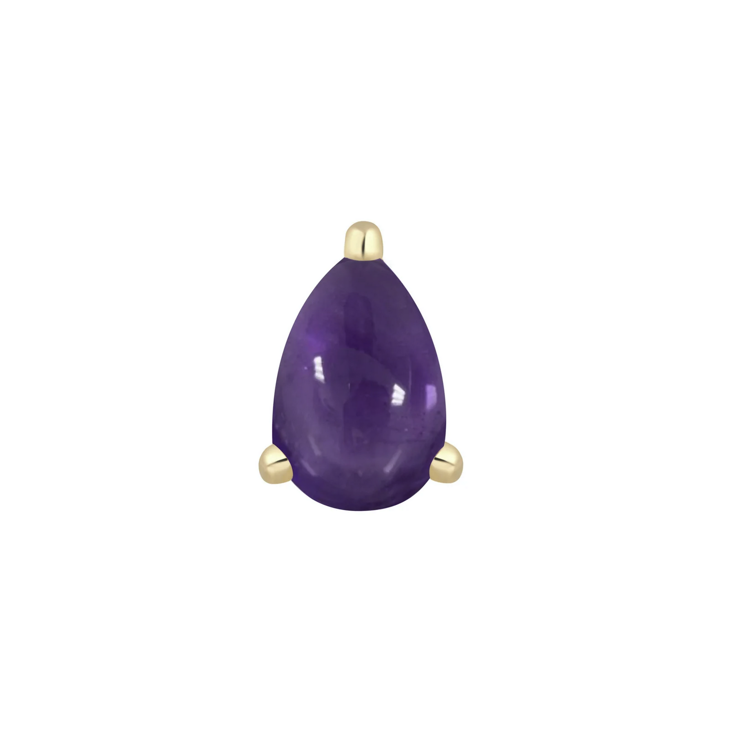 Prong Pear with Amethyst From Buddha