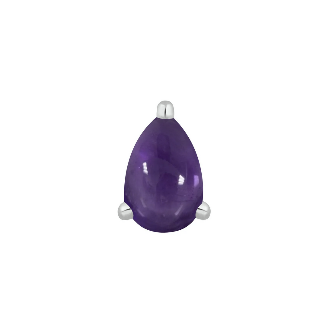 Prong Pear with Amethyst — Buddha