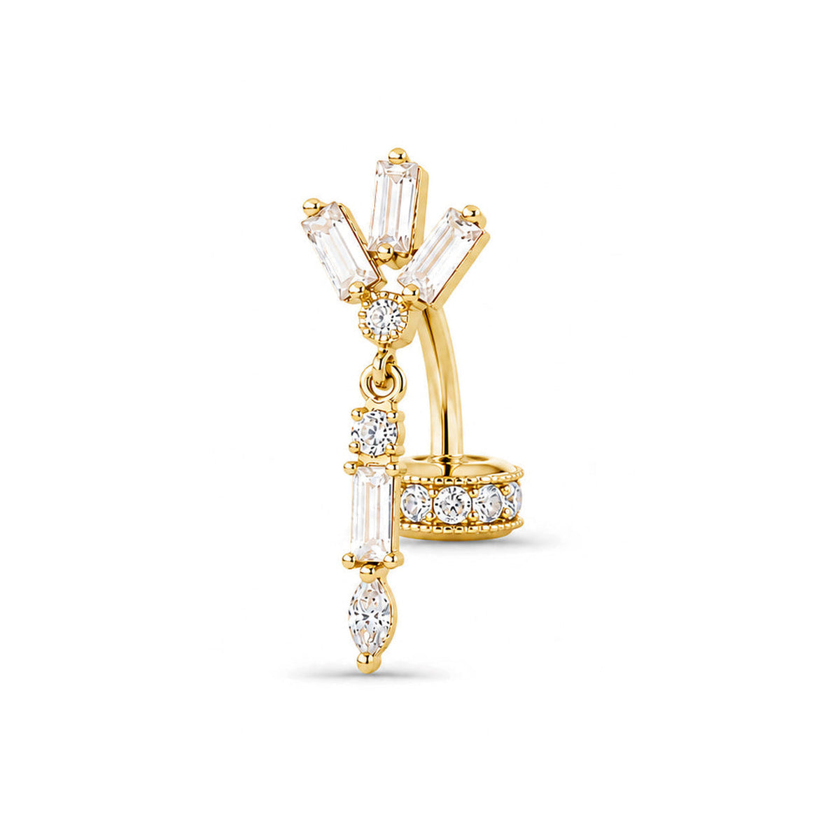 Anabel & Chambord Pavé Curved Barbell — NorVoch