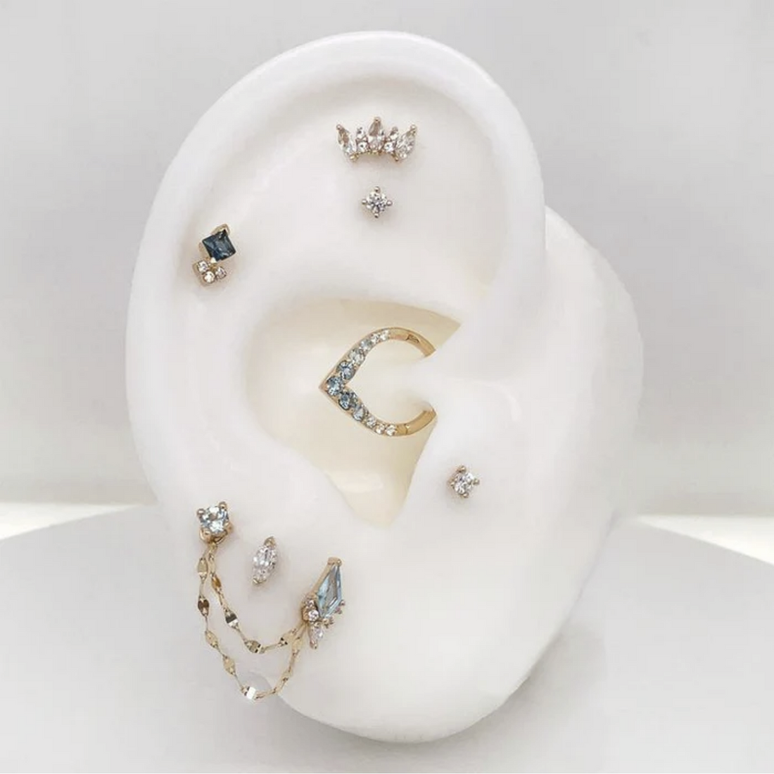 Prong Set Gem with Apatite — Buddha