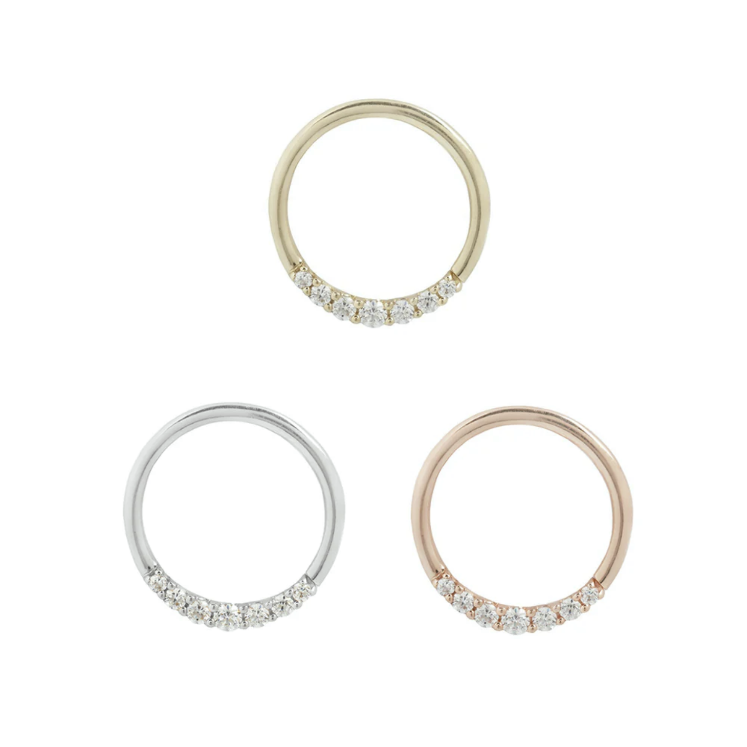 Audrey Seam Ring with CZ — Buddha