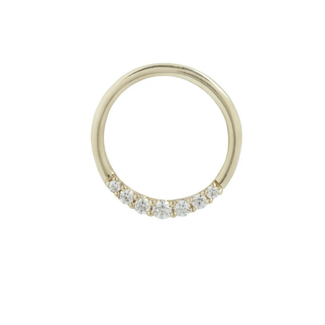 Audrey Seam Ring with CZ — Buddha